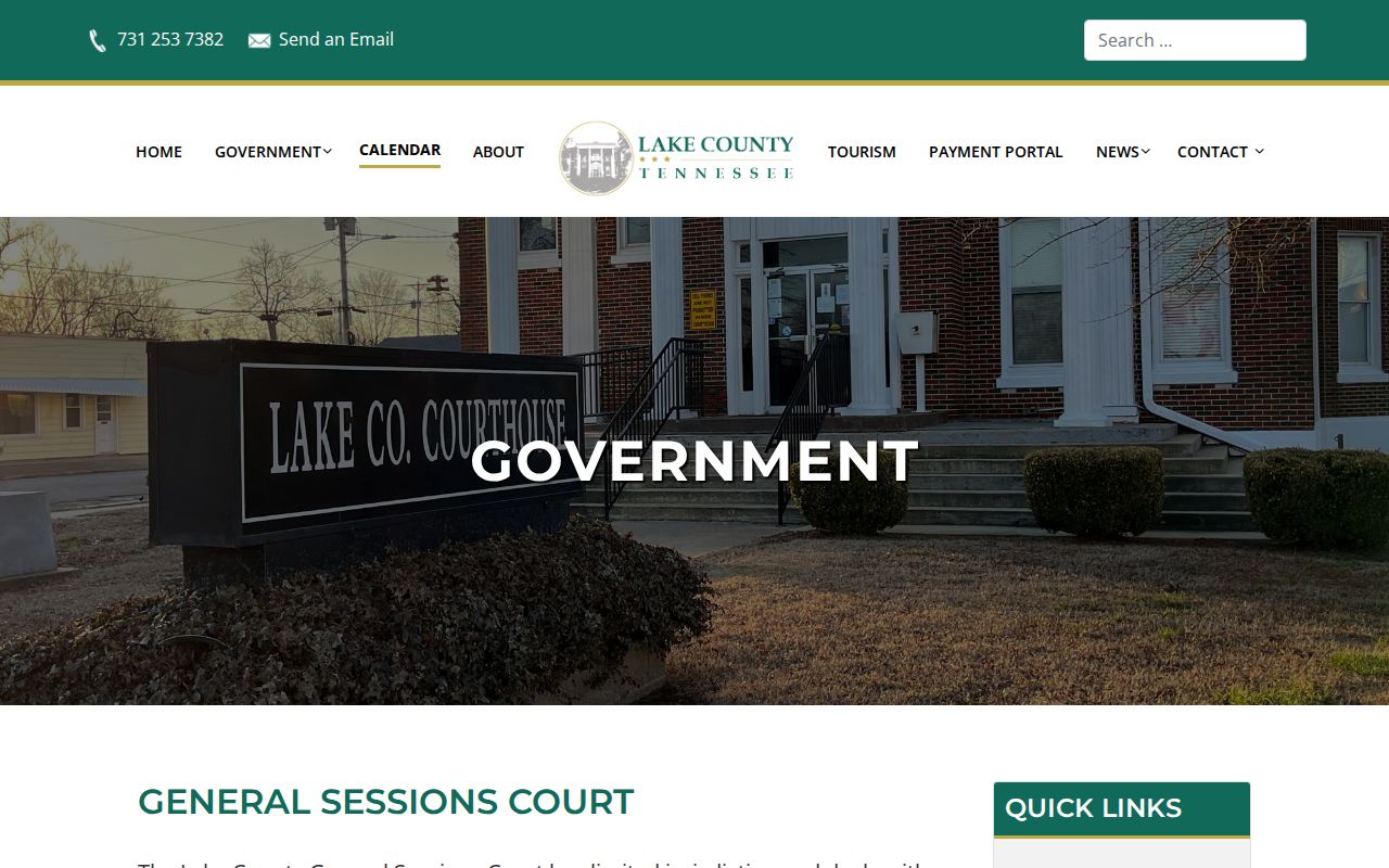 Lake County criminal court cases General Sessions information